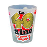 Cadeau verre shooter pour fêter les 40 ans Cadeau verre shooter pour fêter les 40 ans