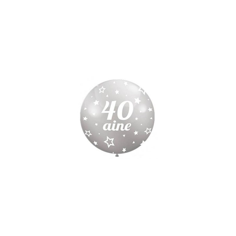 Ballons 40 ans argent pour décoration de salle d'anniversaire Ballons 40 ans argent pour décoration de salle d'anniversaire