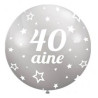 Ballons 40 ans argent pour décoration de salle d'anniversaire Ballons 40 ans argent pour décoration de salle d'anniversaire