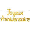 Guirlande anniversaire ballons or