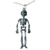 Collier squelette pour accessoiriser un déguisement d'Halloween Collier squelette pour accessoiriser un déguisement d'Halloween