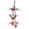 Chaîne décorative pour Halloween avec des têtes de clowns Chaîne décorative pour Halloween avec des têtes de clowns
