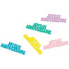 Confettis joyeux anniversaire pastels pour décorer une table Confettis joyeux anniversaire pastels pour décorer une table