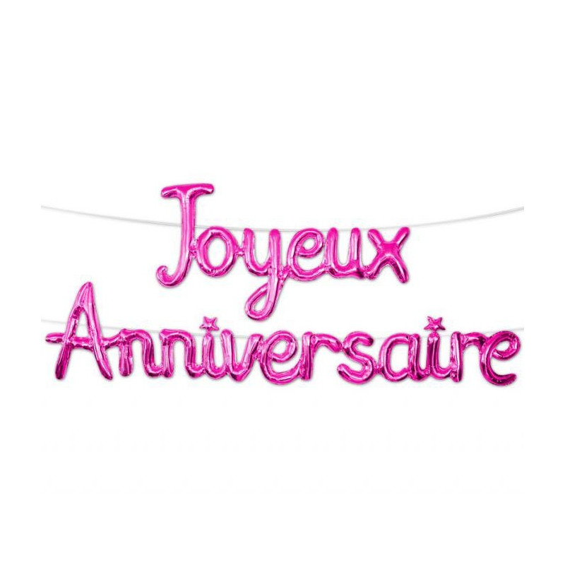 Décorations 40 Ans Rose Joyeux Anniversaire