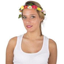 Accessoire sur le thème hippie couronne de fleurs
