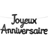 Guirlande joyeux anniversaire noire à gonfler en ballons Guirlande joyeux anniversaire noire à gonfler en ballons