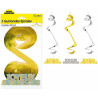 Suspensions chics or argent pour anniversaire