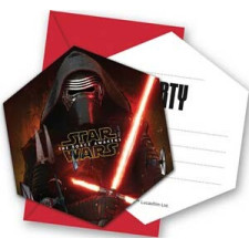 Cartons d'invitations pour anniversaire sur le thème de Star Wars