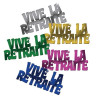 Confettis de table retraite pour décoration