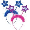 Accessoires 60 ans bleu ou rose comme ce serre-tête