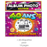 Cadeau d'anniversaire album photo 40 ans