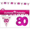 Guirlande rose pour décoration d'anniversaire rose