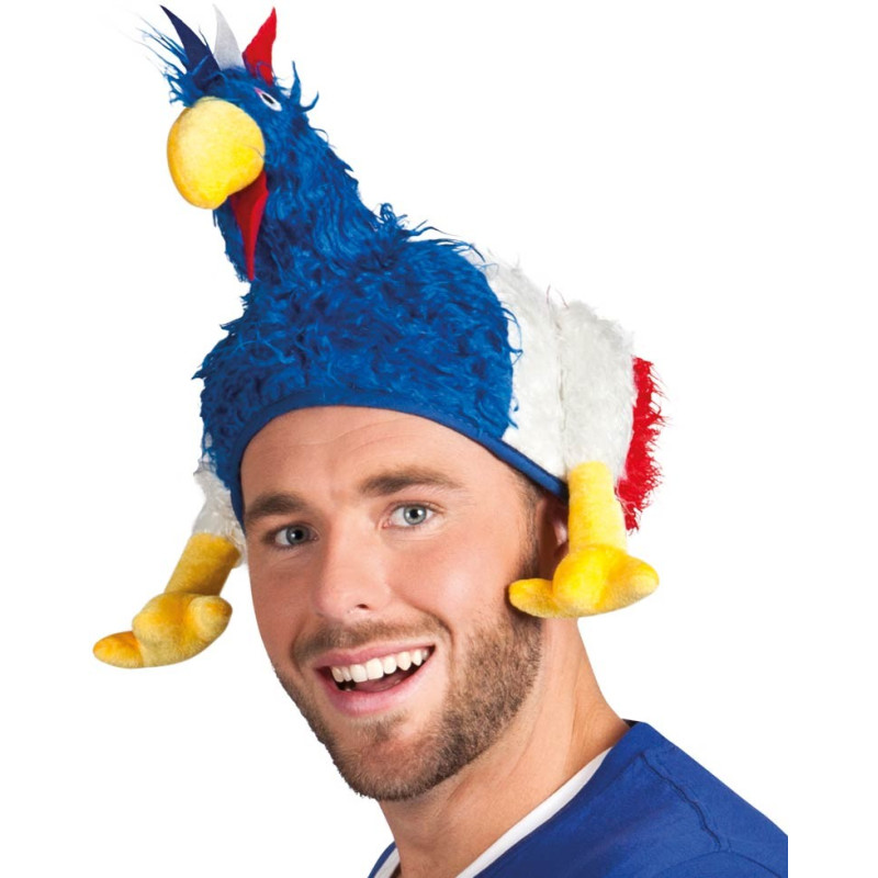 Chapeau poule supporter de la France