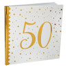 Livre d'or doré pour anniversaire 50 ans Livre d'or doré pour anniversaire 50 ans