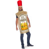 Costume en forme de bouteille de tequila pour adulte