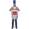 Costume bouteille de vodka humoristique pour adulte Costume bouteille de vodka humoristique pour adulte