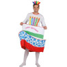Costume homme en forme de gâteau d'anniversaire