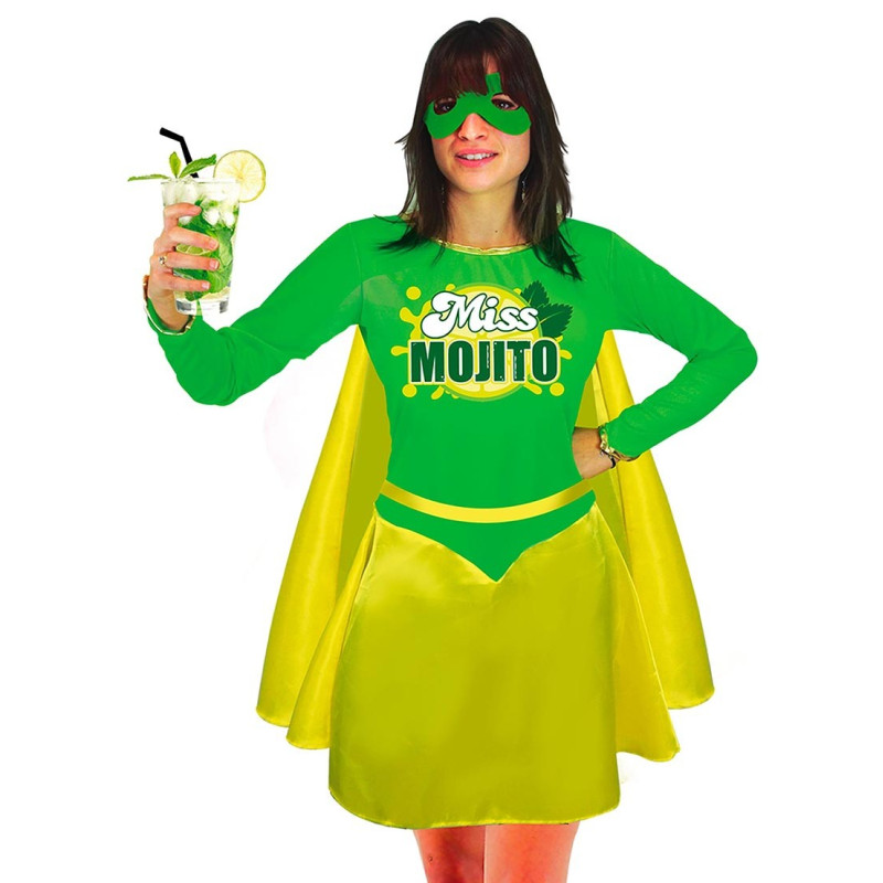 Costume miss mojito humoristique thème alcool