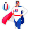 Costume de supporter super français bleu blanc rouge
