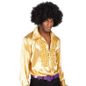 Chemise disco couleur or pour homme