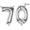 Ballon anniversaire en forle d'âge 70 ans couleur argent Ballon anniversaire en forle d'âge 70 ans couleur argent