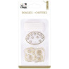 Bougies d'anniversaire chics avec âge personnalisable Bougies d'anniversaire chics avec âge personnalisable