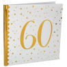 Livre d'or blanc et doré pour anniversaire 60 ans Livre d'or blanc et doré pour anniversaire 60 ans