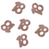 Confettis de table rose gold 18 ans pour décorer une table d'anniversaire Confettis de table rose gold 18 ans pour décorer une table d'anniversaire