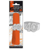 Ronds de serviettes argent pour anniversaire 40 ans