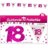 Guirlande de 6 mètres 18 ans rose