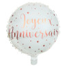 Ballon Joyeux anniversaire en aluminium gonflable à l'hélium