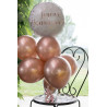 Pack de ballons d'anniversaire rose gold gonflables à l'hélium
