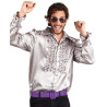 Déguisement chemise disco argent Déguisement chemise disco argent