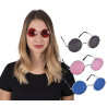 Lunettes hippie rondes pour adulte Lunettes hippie rondes pour adulte