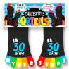Chaussettes orteils humoristiques pour anniversaire 30 ans accessoire marrant