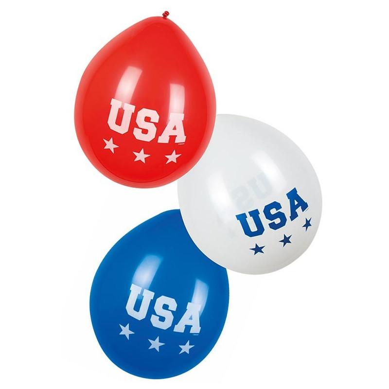 Ballons pour soirée thème USA Etats-Unis