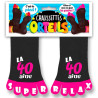 Accessoire d'anniversaire 40 ans chaussettes avec orteils noires et roses