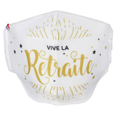 Masque lavable pour départ à la retraite