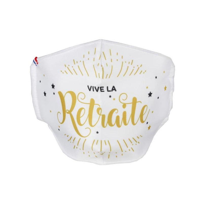 Masque lavable pour départ à la retraite Masque lavable pour départ à la retraite
