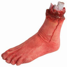Pied sanglant coupé pour décoration d'Halloween