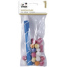 Kit de cotillons contenant une sarbacane et 30 boules Kit de cotillons contenant une sarbacane et 30 boules
