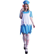 Costume d'infirmière sanglant femme pour Halloween