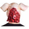 Masque cochon avec la tête coupée pour Halloween