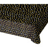 Nappe noire or et argent pour évènements comme les anniversaires Nappe noire or et argent pour évènements comme les anniversaires