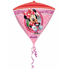 Ballon d'anniversaire Minnie en forme de diamant