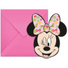 Cartes d'invitation pour anniversaire Minnie