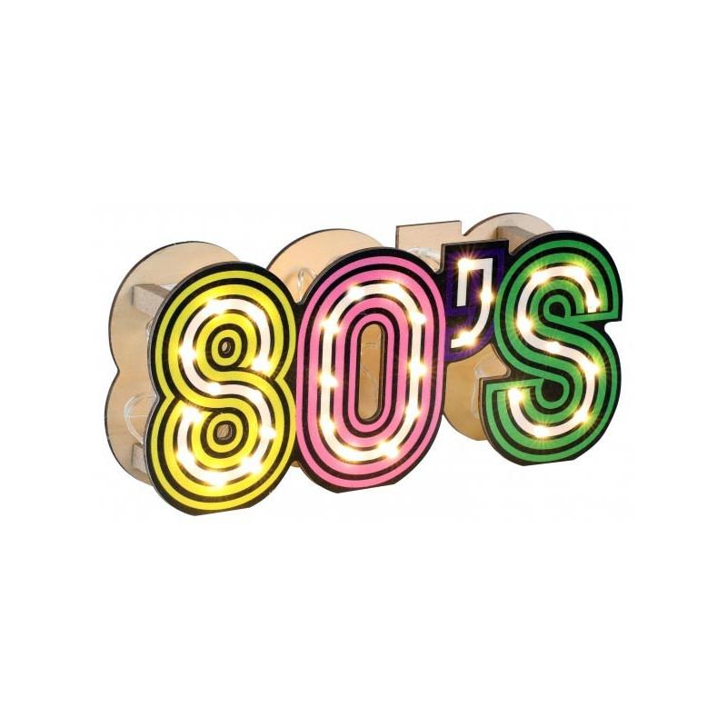 Décoration de table sur le thème des années 80