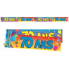 Bannière 70 ans décoration anniversaire