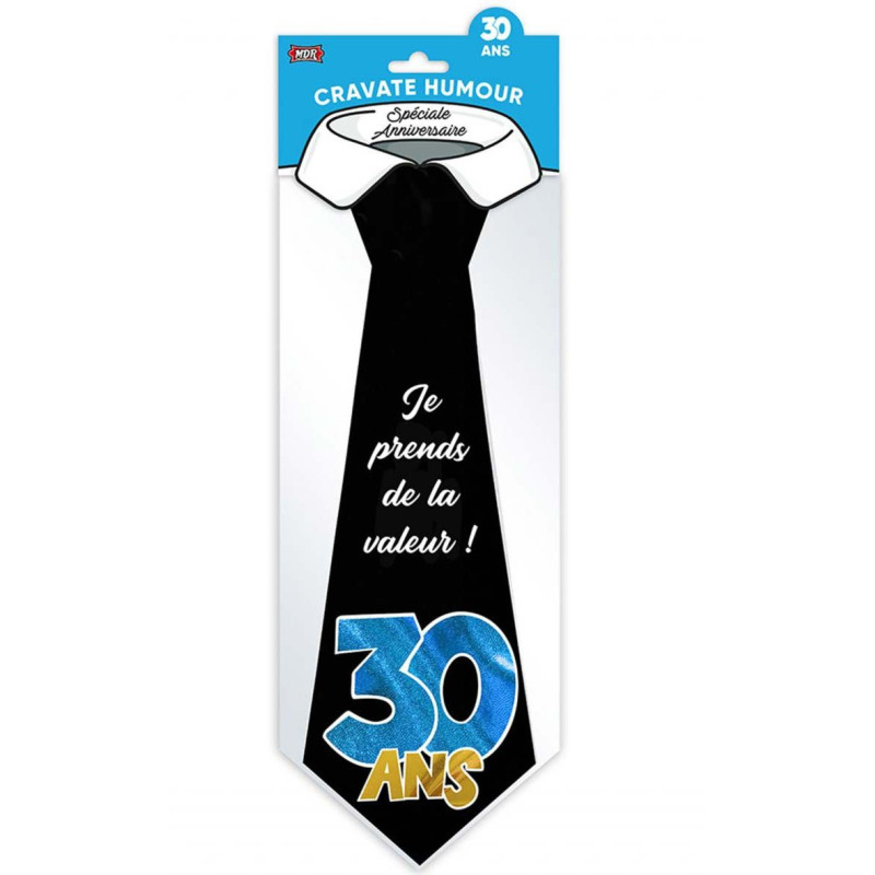 Accessoire cravate anniversaire 30 ans