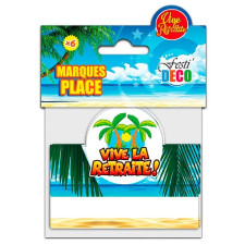 Marque-places pour départ à la retraite